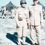 Suffolk - Ten.Cel. Nero Moura e o Lt.Col. George Logan, Oficial Comandante da Suffolk Army Air Force Base.
Foto: John W. Buyers